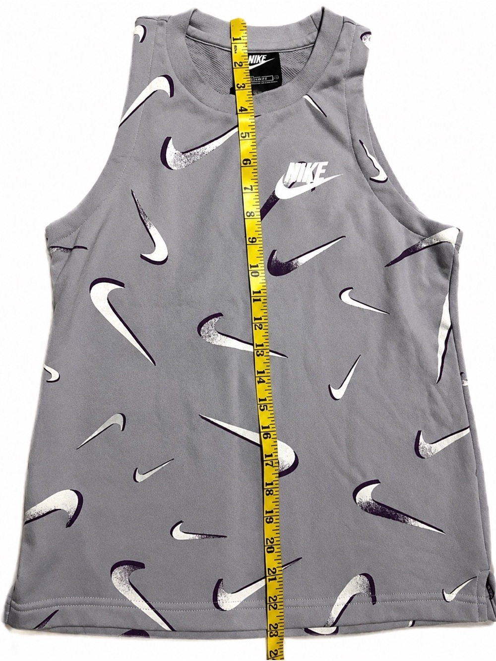 NIKE Tank Top Purple Graphic Print Girls Large New With Tags